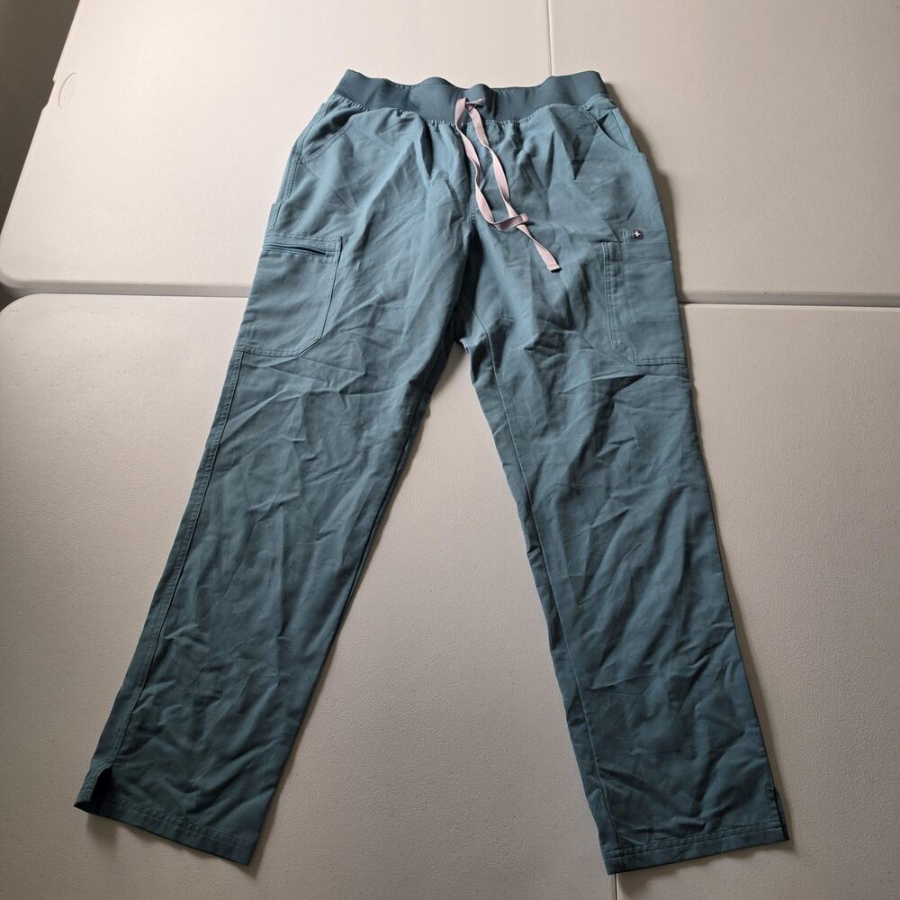 FIGS HWY Yola Medical Scrub Pants Womens XL Tall Blue Technical Collection